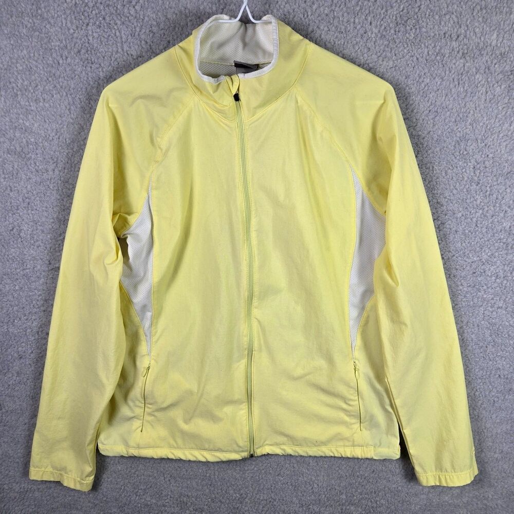 C9 by Champion Womens Large Yellow Running Jacket Full Zip Lightweight Athletic